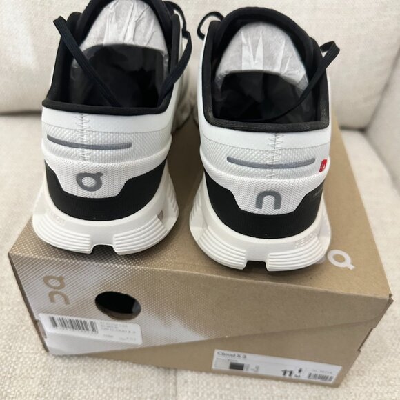 Men’s Cloud X 3 Ivory/Black Training Shoe - Picture 5 of 7